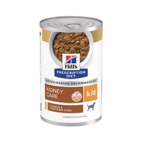 HILLS PD k/d CANINE CHICKEN & VG STEW LATA 12.5 OZ