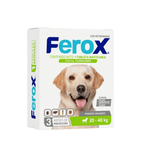 FEROX TABLETA MASTICABLE (20-40 kg)