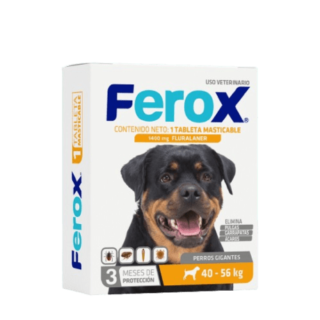 FEROX TABLETA MASTICABLE (40-56 kg)