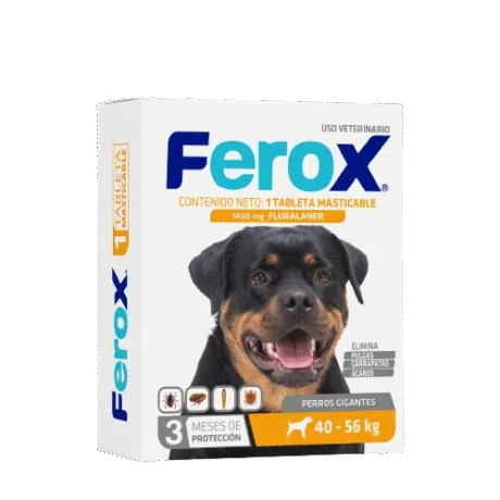 FEROX TABLETA MASTICABLE (40-56 kg)