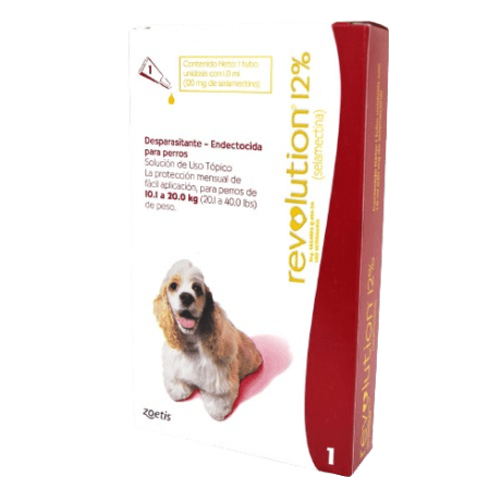REVOLUTION DESPARASITANTE ENDECTOCIDA PARA PERROS (10.1 a 20.0kg)