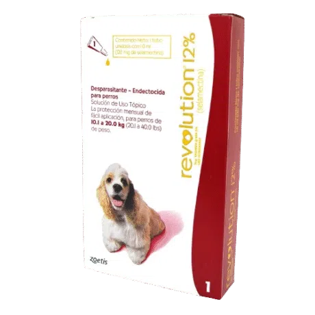 REVOLUTION DESPARASITANTE ENDECTOCIDA PARA PERROS (10.1 a 20.0kg)