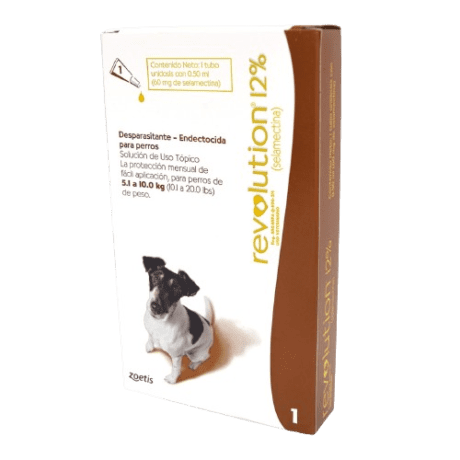 REVOLUTION DESPARASITANTE ENDECTOCIDA PARA PERROS (5.1 a 10.0kg)