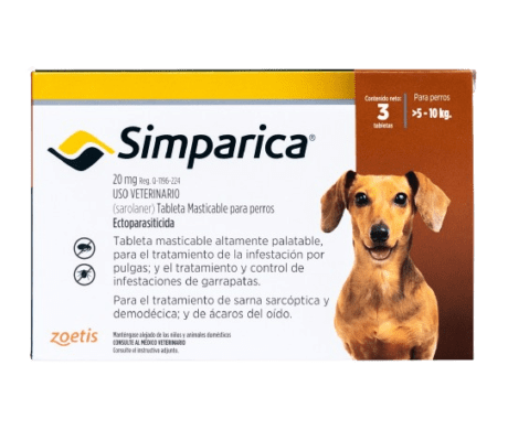 SIMPARICA 20mg (5-10kg)