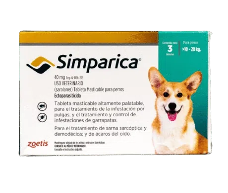 SIMPARICA 40mg (10-20kg)