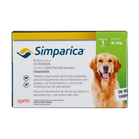 SIMPARICA 80mg (20-40kg)