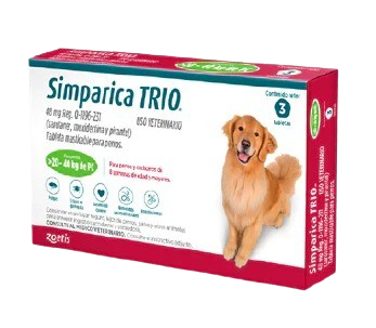 SIMPARICA TRIO 48mg (20 - 40 kg)