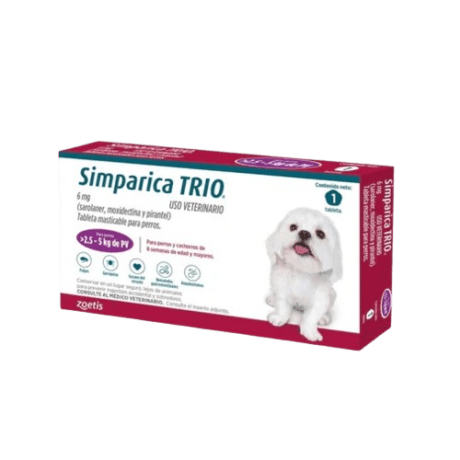 SIMPARICA TRIO 6mg (2.5 - 5 kg)