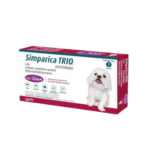 SIMPARICA TRIO 6mg (2.5 - 5 kg)