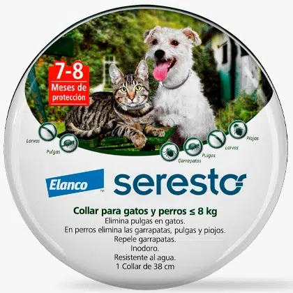 COLLAR SERESTO PARA PERROS PEQUEÑOS Y GATOS HASTA 8KG