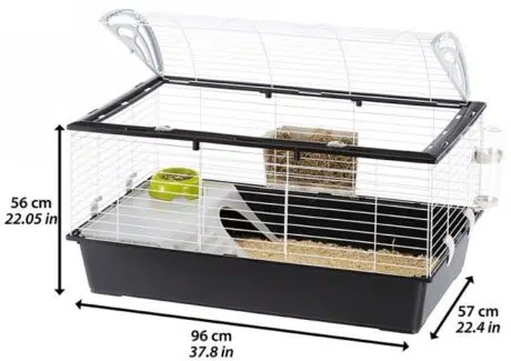 JAULA PARA CONEJO CONEJILLO DE INDIAS COBAYA CASITA 100 FERPLAST