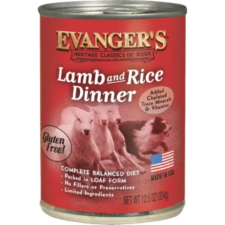 EVANGERS LAMB & RICE DINNER 12.5oz