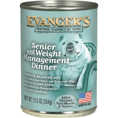 EVANGERS SENIOR & WEIGHT MANAGEMENT DINNER 12.5oz