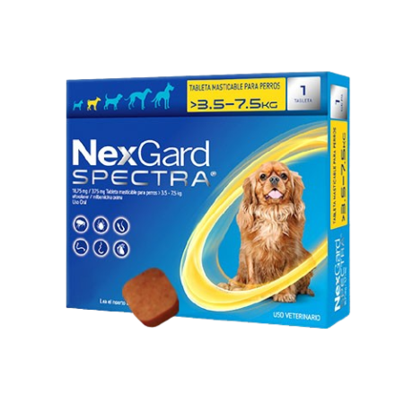 NEXGARD SPECTRA PERRO SMALL (3.5-7.5 kg)