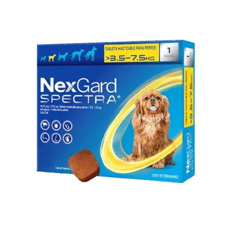 NEXGARD SPECTRA PERRO SMALL (3.5-7.5 kg)