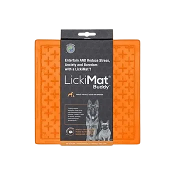 LickiMat Comedero Buddy Classic Naranja para Perros