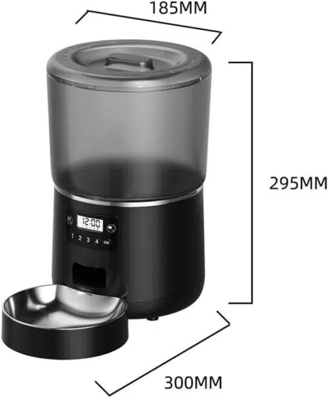 DISPENSADOR DE ALIMENTOS AUTOMATICO 4L
