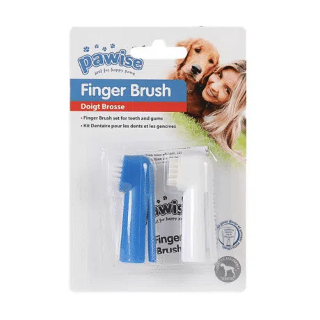 PAWISE CEPILLO DE DEDO 2 EN 1