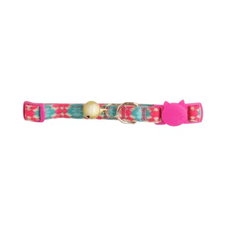 PAWISE COLLAR RAYADO ROSADO
