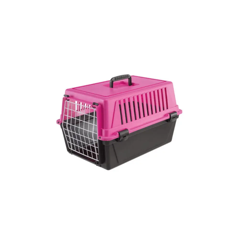 FERPLAST KENNEL ATLAS ROSADO NEON 10