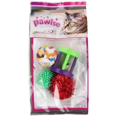 PAWISE PAQUETE 4 JUGUETES SURTIDOS PARA GATOS