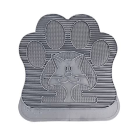 TAPETE PARA ARENA CON FORMA DE GATO