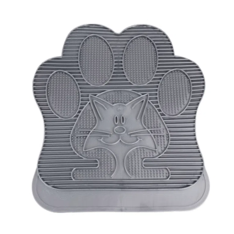 TAPETE PARA ARENA CON FORMA DE GATO