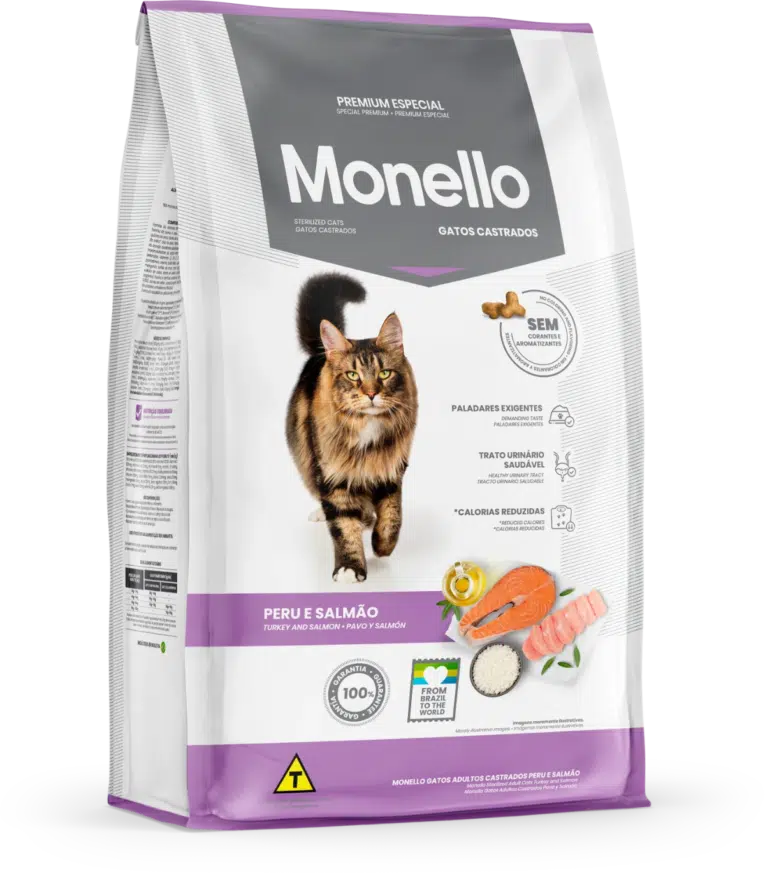 MONELLO GATO ADULTO ESTERILIZADO PAVO Y SALMON