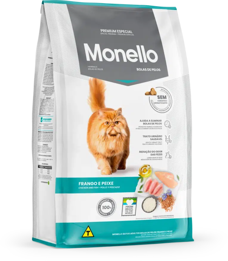 MONELLO GATOS BOLAS DE PELOS Y PESCADO