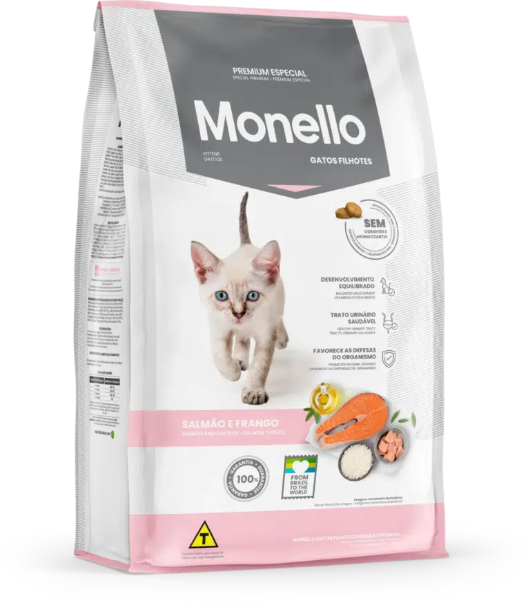 MONELLO KITTEN SALMON Y POLLO 1KG
