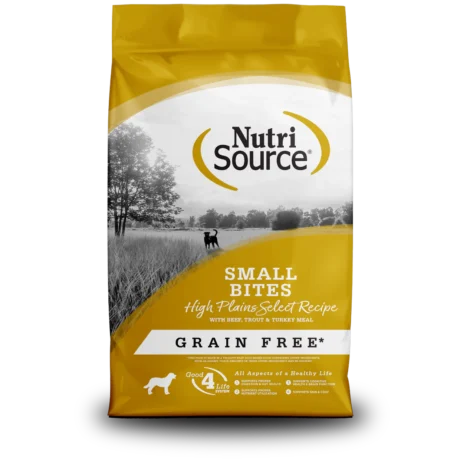 NUTRI SOURCE PERRO RAZA PEQUEÑA LIBRE DE GRANO RES, TRUCHA Y PAVO