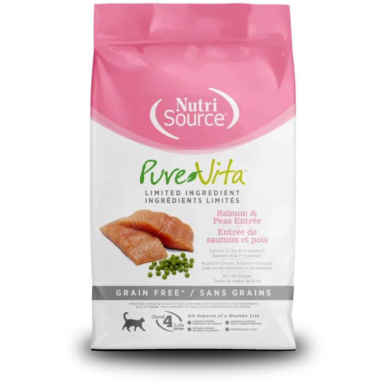 NUTRISOURCE PURE VITA GATO Y GATITO LIBRE DE GRANO SALMON