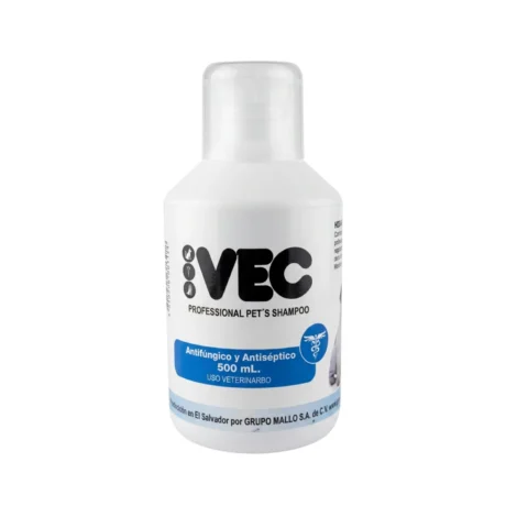 VEC SHAMPOO PROFESIONAL ANTÍFUNGICO Y ANTÍSEPTICO 500ML