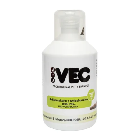VEC SHAMPOO ANTIPARASITARIO Y ANTISEBORREICO 500ML