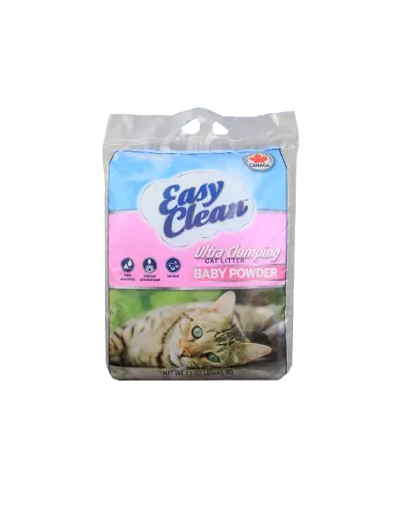 EASY CLEAN ARENA AGLOMERANTE PARA GATOS BABY POWDER 33LBS